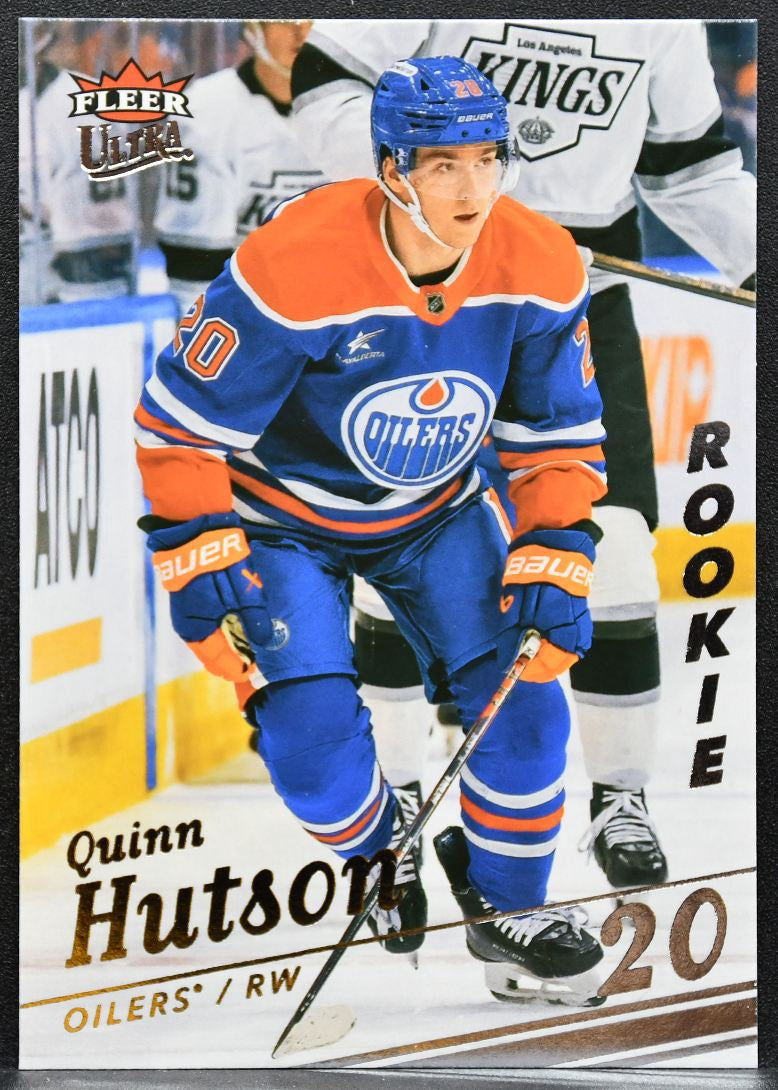 2025-26 Fleer Ultra Rookie Quinn Hutson 157 Edmonton Oilers RC 3950