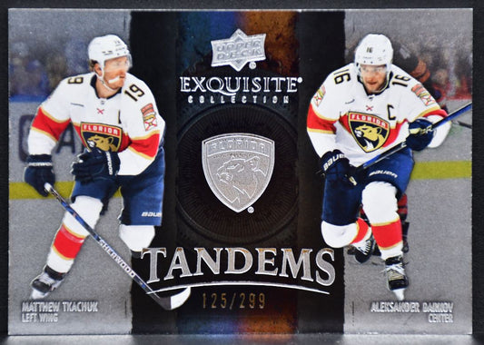 24-25 UD Black Diamond Exquisite Collection Tkachuk / Barkov Panthers /299 7207