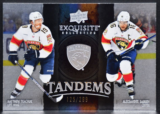 24-25 UD Black Diamond Exquisite Collection Tkachuk / Barkov Panthers /299 7207