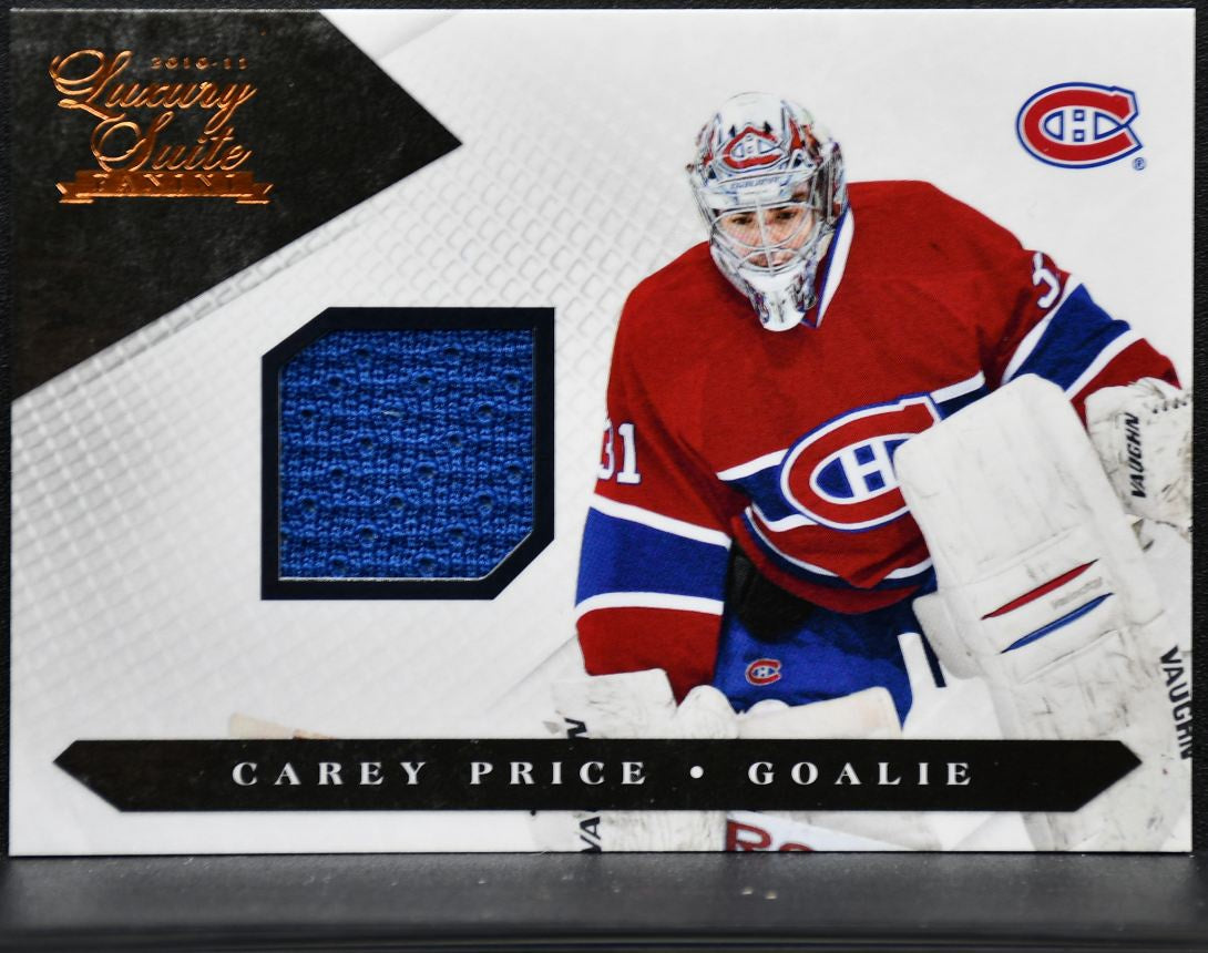 2010-11 Panini Luxury Suite Jersey Carey Price 37 /599 Jersey 7260