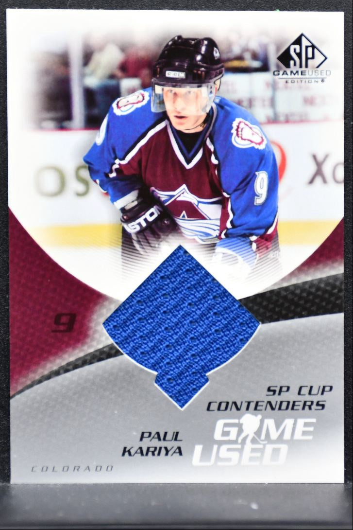 2003-04 SP Game Used Cup Contenders Paul Kariya Colorado Avalanche Jersey 3988