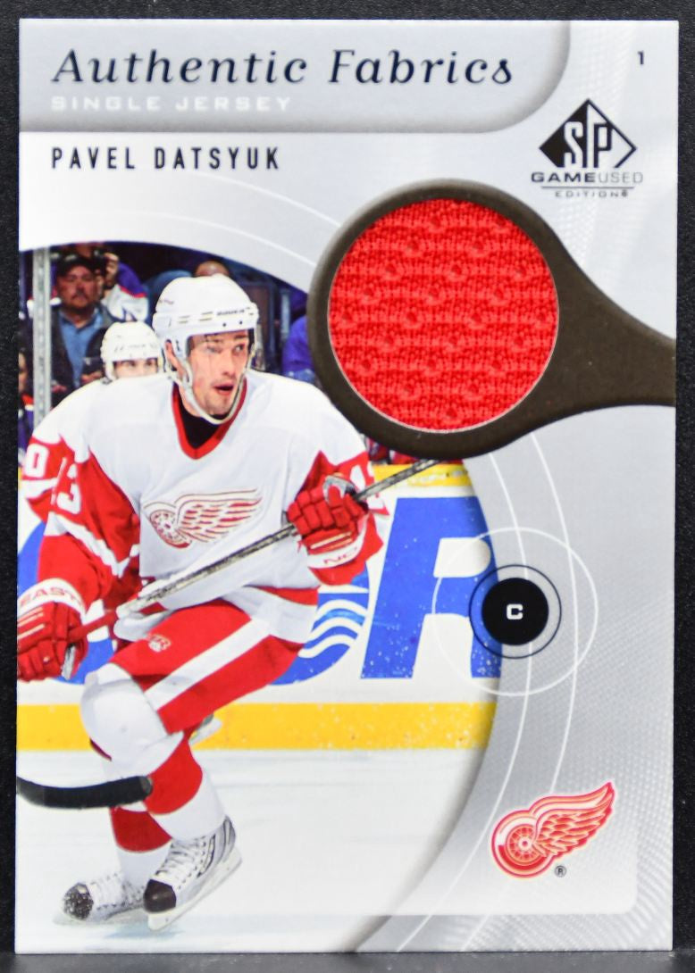 2005-06 SP Game Used Authentic Fabrics Pavel Datsyuk AF-PD Red Wings Jersey 5801