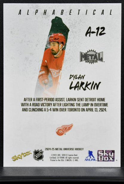 2024-25 SkyBox Metal Universe Alphabetical Dylan Larkin Detroit Red Wings 9546