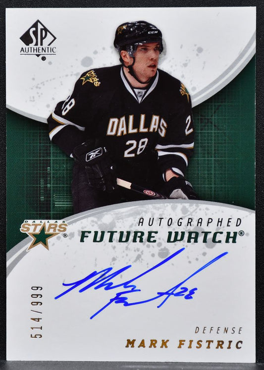 2008-09 SP Authentic Future Watch Auto Mark Fistric Stars RC Auto 514/999 0200