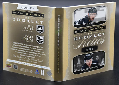 2014-15 UD Black Diamond Booklet Carter / Toffoli Los Angeles Kings /99 Jersey