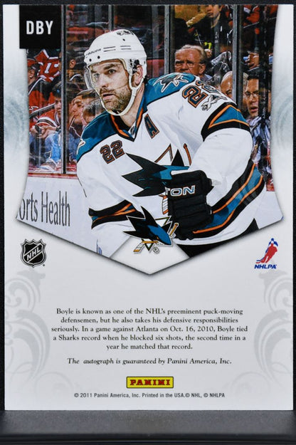 2011-12 Panini Private Signings Dan Boyle DBY San Jose Sharks Auto 6256