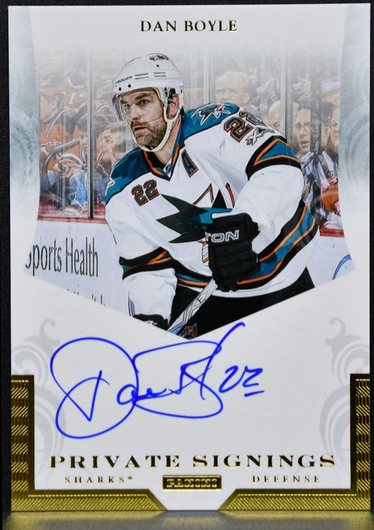 2011-12 Panini Private Signings Dan Boyle DBY San Jose Sharks Auto 6256
