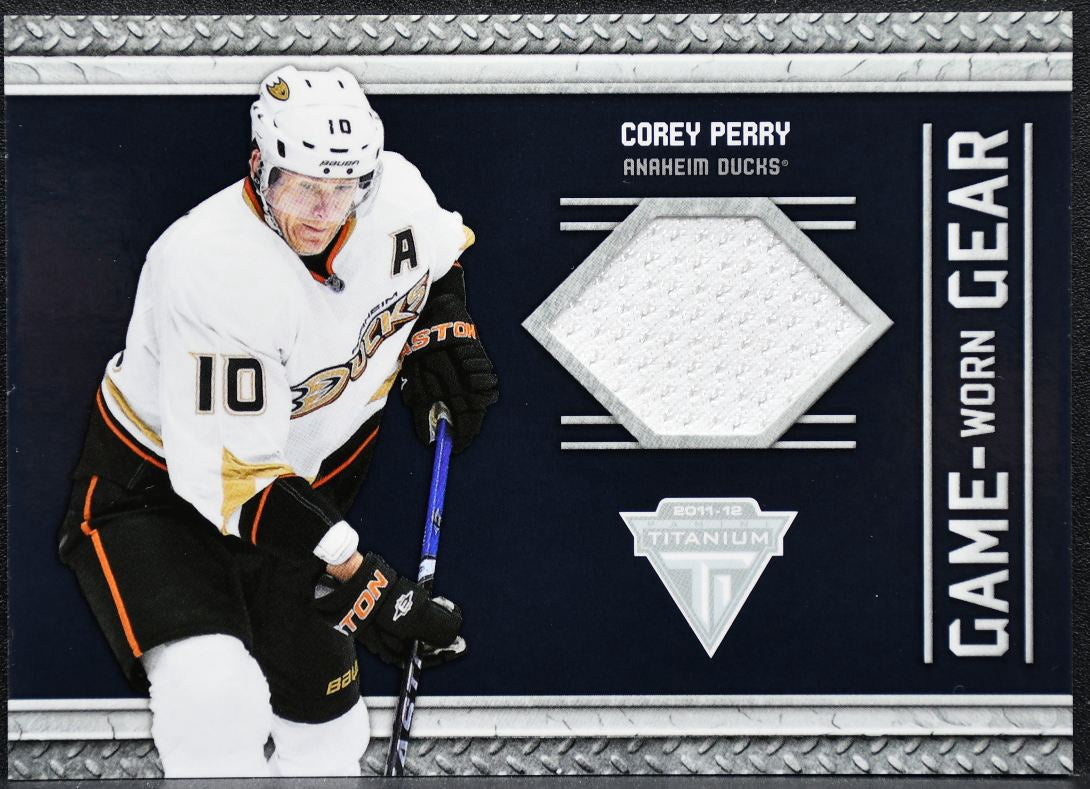 2011-12 Panini Titanium Game-Worn Gear Corey Perry 81 Jersey 7963