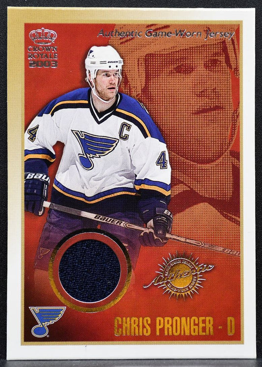 2003-04 Pacific Crown Royale Jersey Chris Pronger 18 Blues 352/763 Jersey 7813