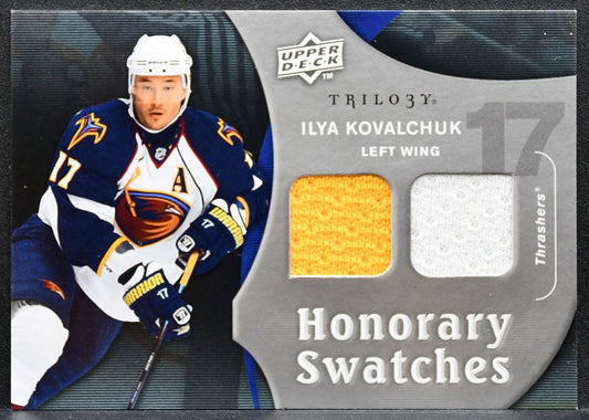 2009-10 UD Trilogy Honorary Swatches Ilya Kovalchuk HS-IK Thrashers Jersey 9578