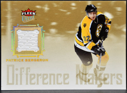 2005-06 Fleer Ultra Difference Makers Jerseys Bergeron Bruins Jersey 2164
