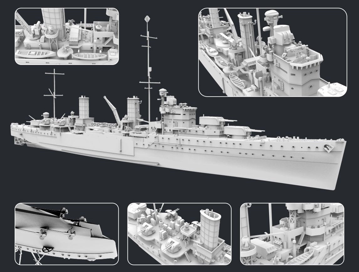 Flyhawk Model 1/700 HMS Penelope 1940 (Deluxe Edition)