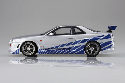 Aoshima 1/24 Movie Mecha #WS-02 1/24 Fast & Furious R34 SKYLINE GT-R