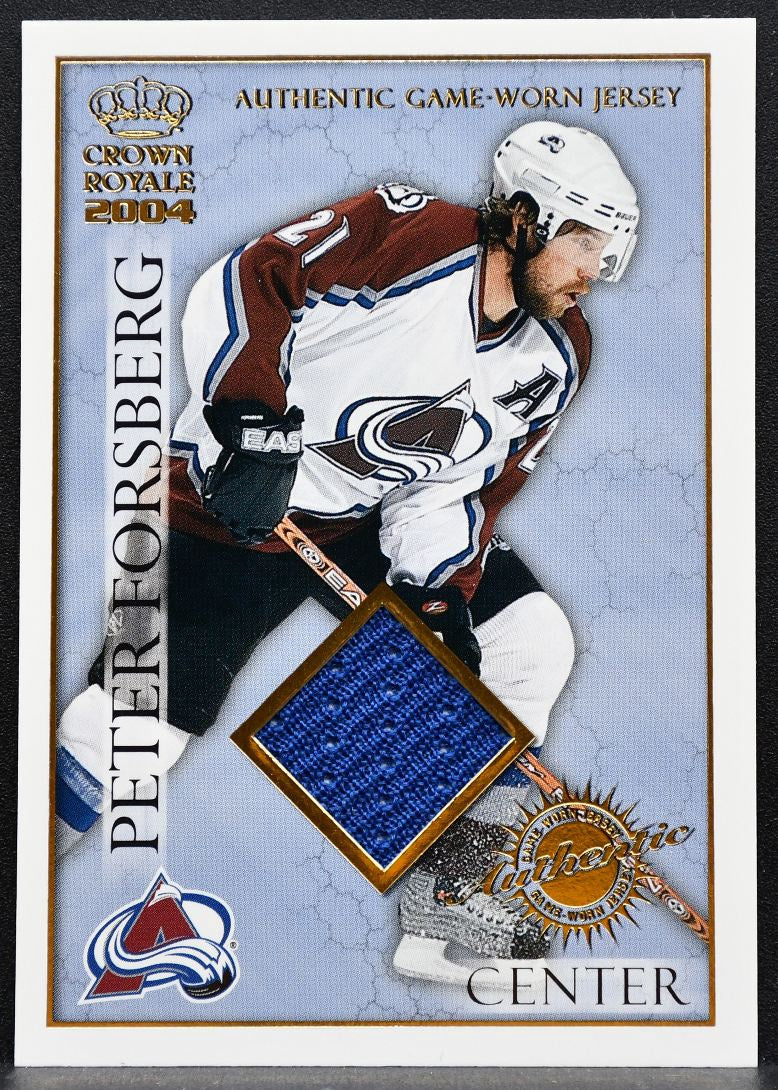 2004-05 Pacific Crown Royale Jersey Peter Forsberg Avalanche 377/630 Jersey 6076