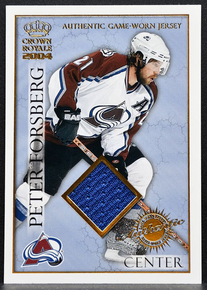 2004-05 Pacific Crown Royale Jersey Peter Forsberg Avalanche 377/630 Jersey 6076