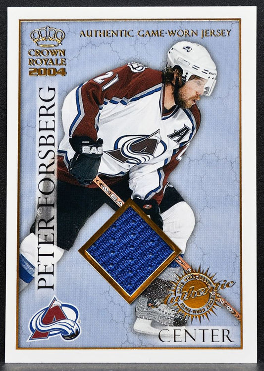 2004-05 Pacific Crown Royale Jersey Peter Forsberg Avalanche 377/630 Jersey 6076