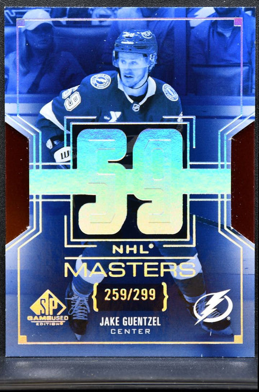 2025-26 SP Game Used NHL Masters Jake Guentzel NM-26 Lightning /299 9896