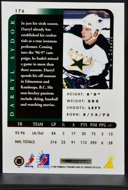 1996-97 Pinnacle Be a Player Autographs Darryl Sydor 176 Dallas Stars Auto 1752