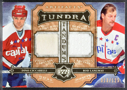 2006-07 UD Artifacts Tundra Tandems Ciccarelli/Langway Capitals Jersey 2013