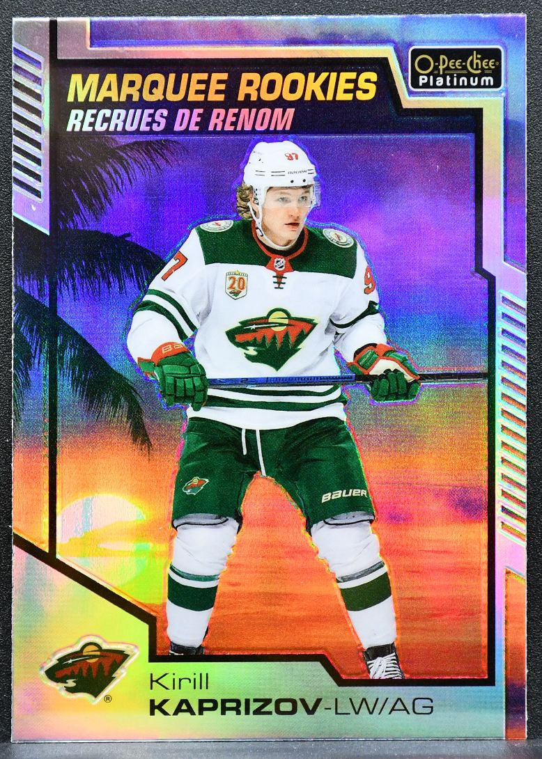 2020-21 O-Pee-Chee Platinum Marquee Rookies Sunset Kirill Kaprizov Wild RC 8303