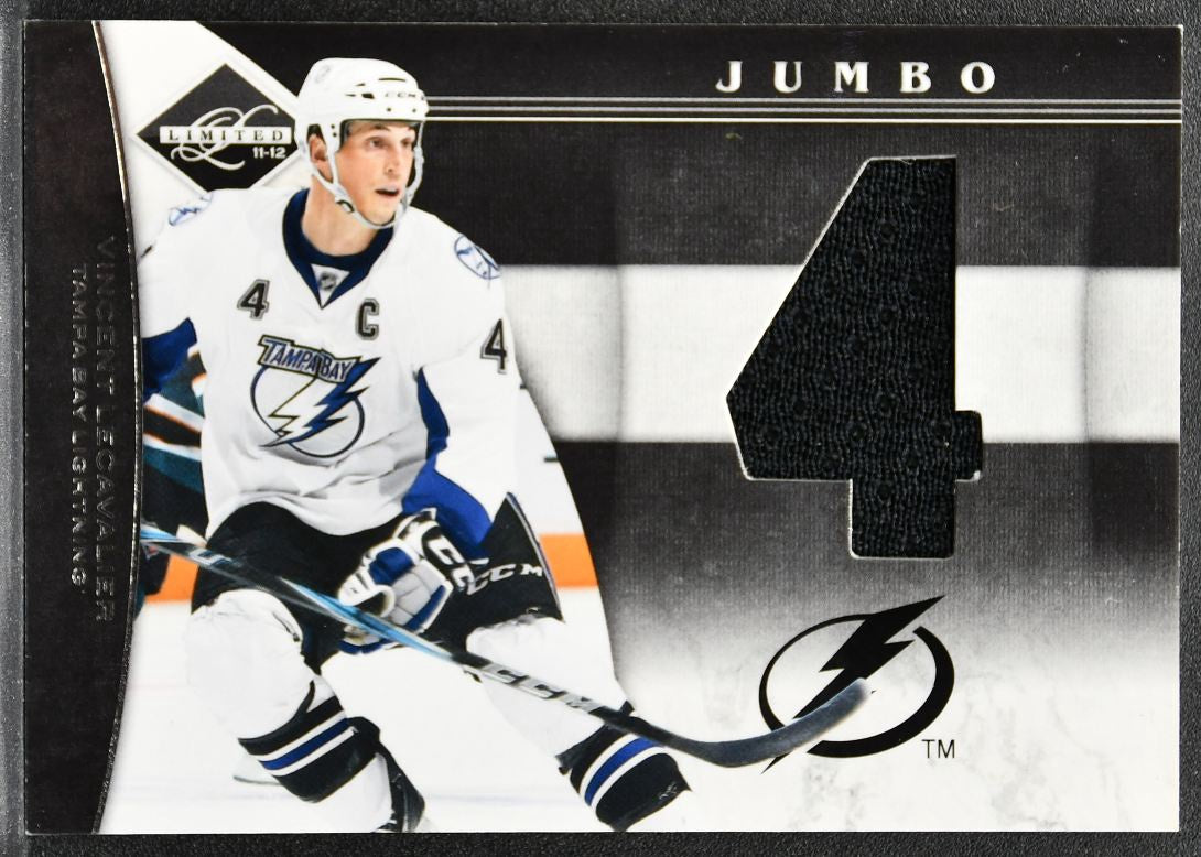 2011-12 Panini Limited Materials Jumbo Numbers Vincent Lecavalier Jersey 2051