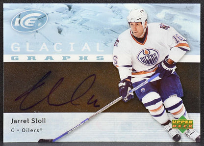 2007-08 Upper Deck Ice Glacial Graphs Jarret Stoll GG-JS Oilers Auto 2735