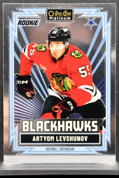 2025-26 O Pee Chee Platinum Retro Rookie Artyom Levshunov Blackhawks RC 8990