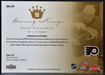 2006-07 Fleer Ultra Scoring Kings Jerseys Mike Richards Flyers Jersey 9679