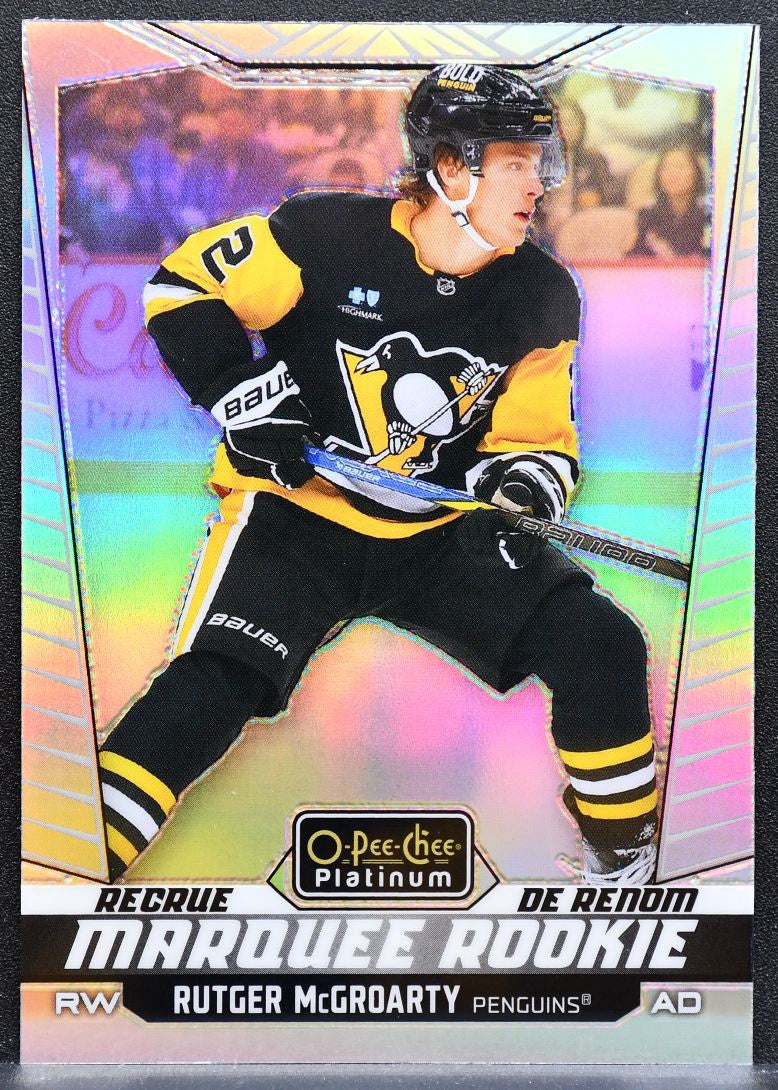 2024-25 O-Pee-Chee Platinum Rainbow Rutger McGroarty 276 Penguins RC 1310