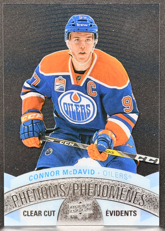 2017-18 UD Tim Hortons Phenoms Clear Cut Connor McDavid CCP-1 Edmonton Oilers 5227