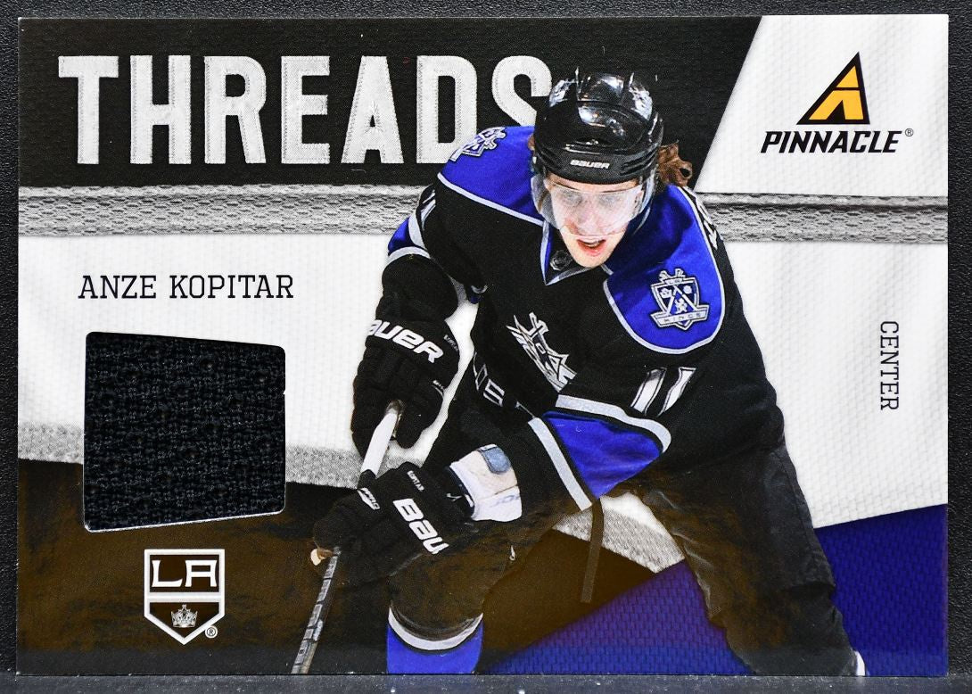 2011-12 Panini Pinnacle Threads Anze Kopitar 7 Los Angeles Kings Jersey 5673