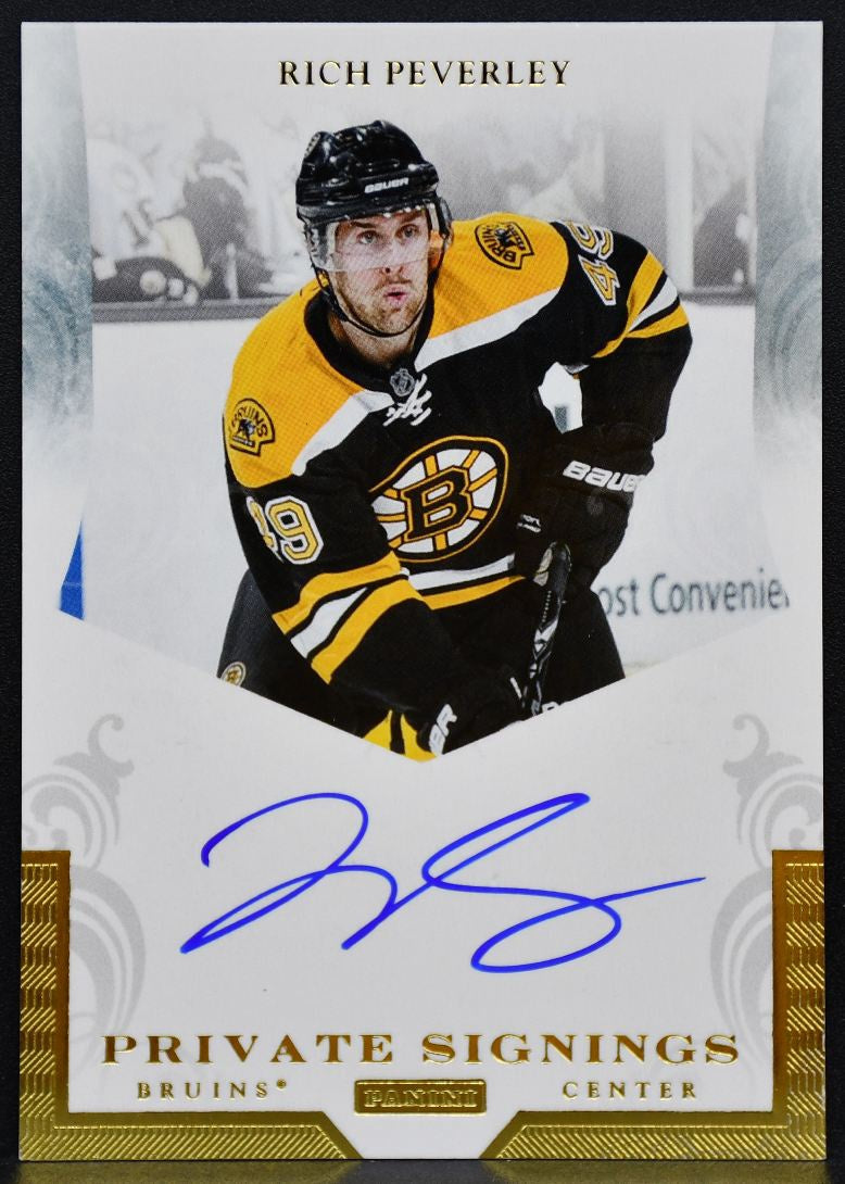 2011-12 Panini Titanium Private Signings Rich Peverley RP Bruins Auto 9345