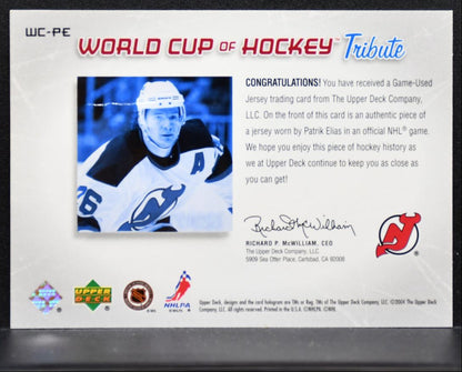 2004-05 Upper Deck World Cup Tribute Patrik Elias New Jersey Devils Jersey 1915