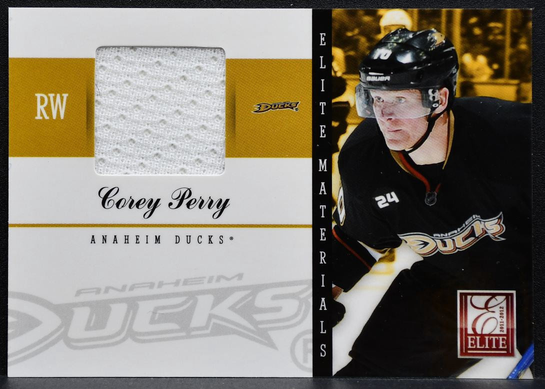 2011-12 Panini Elite Materials Corey Perry 10 Anaheim Ducks Jersey 9884