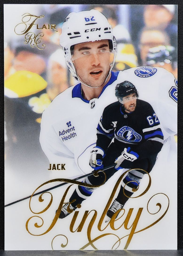 2025-26 Flair Rookie Jack Finley 156 Tampa Bay Lightning RC 0344