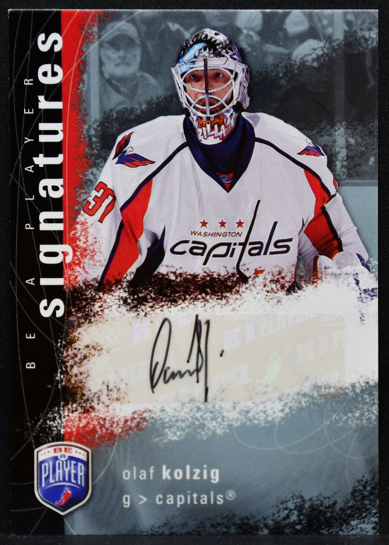 2007-08 Upper Deck Be a Player Signatures Olaf Kolzig S-OK Capitals Auto 6023