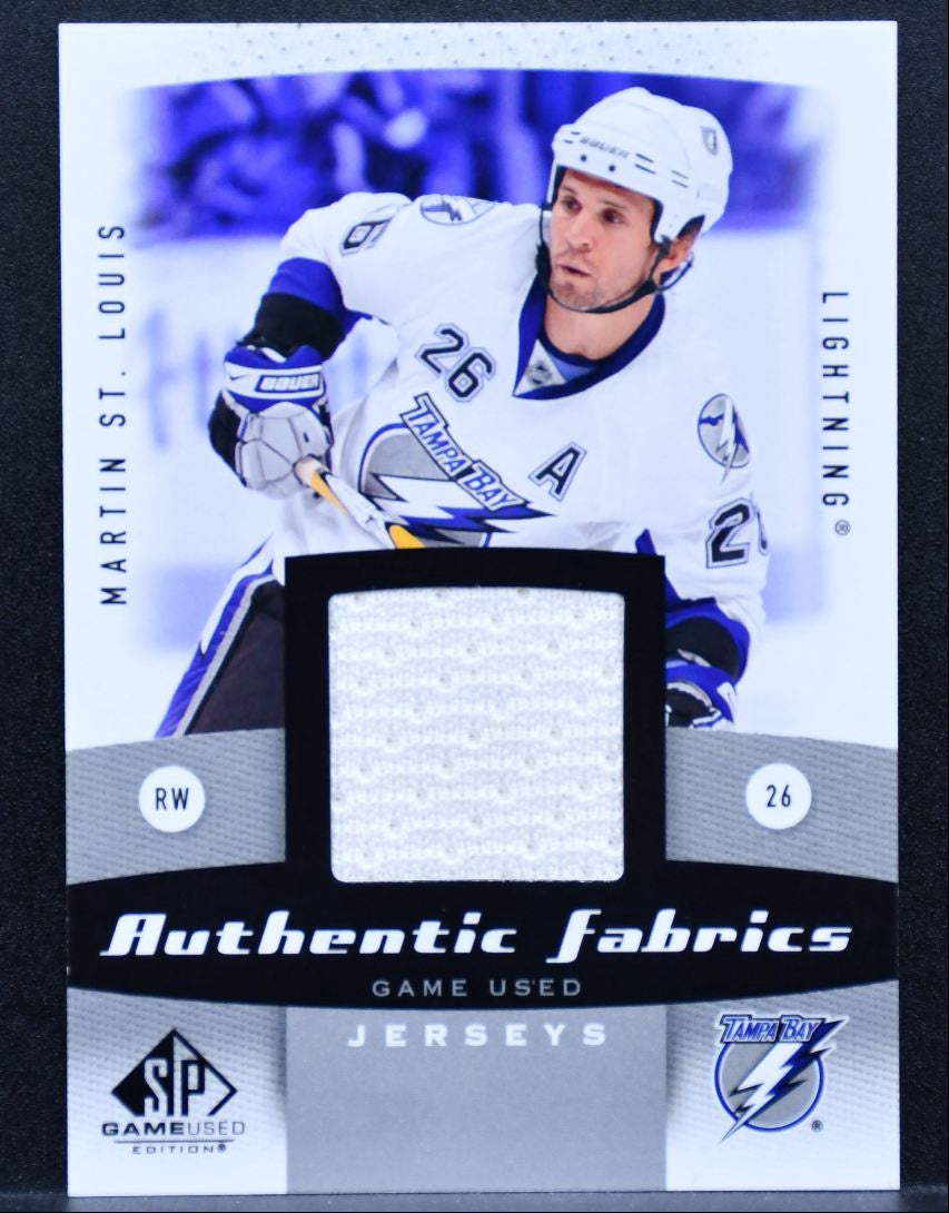 2010-11 SP Game Used Authentic Fabrics Martin St. Louis Lightning Jersey 0888