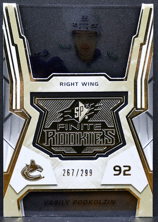 2021-22 SPx Finite RC Gold Vasily Podkolzin F-43 Vancouver Canucks RC 267/299 8670