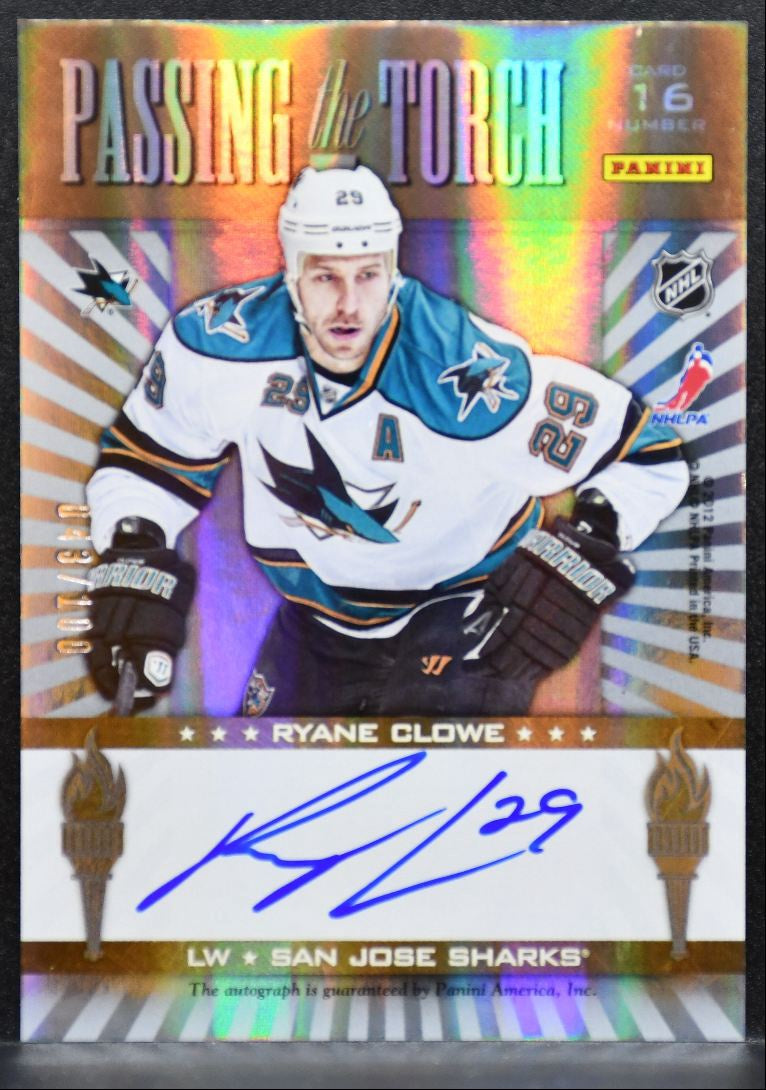 2011-12 Panini Elite Passing the Torch Cleary/Clowe Auto 043/100 9212