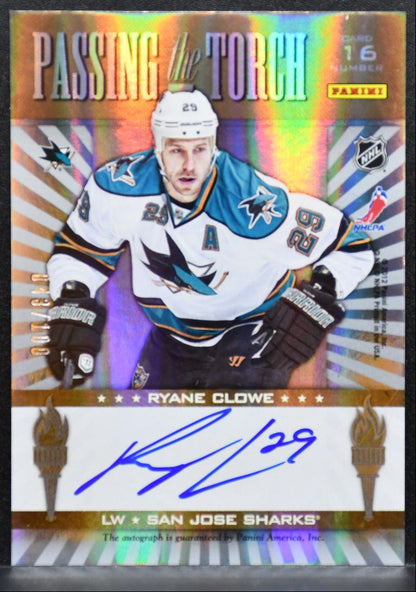 2011-12 Panini Elite Passing the Torch Cleary/Clowe Auto 043/100 9212