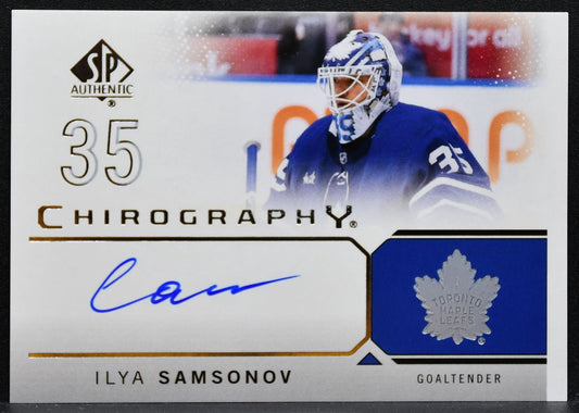 2024-25 SP Authentic Chirography Ilya Samsonov C-IS Maple Leafs Auto 3561