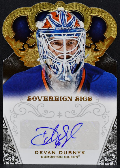2013-14 Panini Crown Royale Sovereign Sigs Devan Dubnyk SO-DDU Oilers Auto 1646