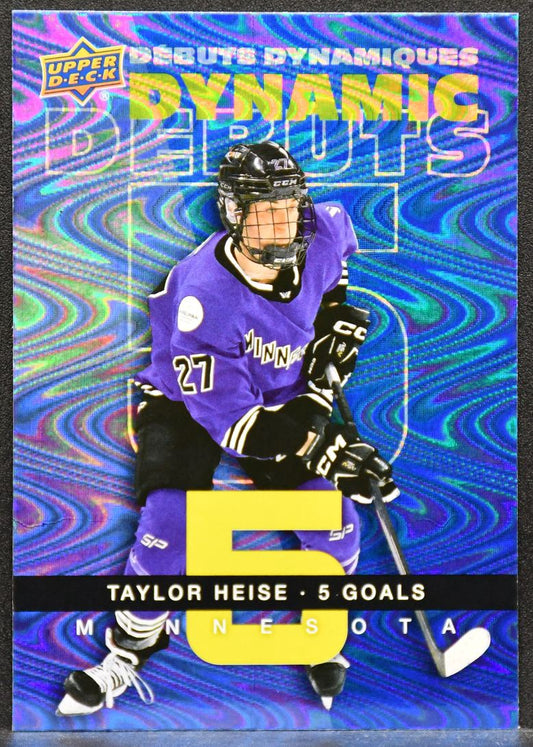 2024-25 UD Tim Hortons Dynamic Debuts Taylor Heise DD-1 Minnesota RC