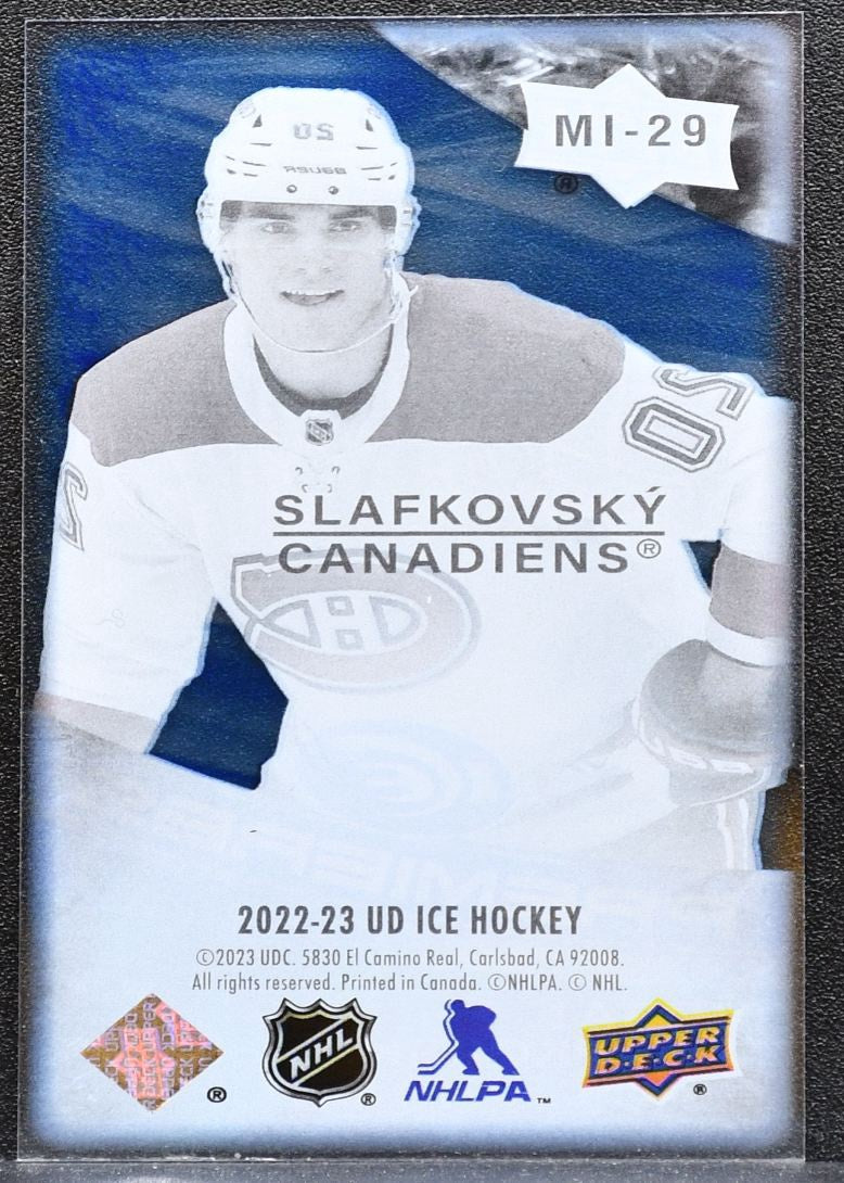 2022-23 Upper Deck Ice Mini Premieres Juraj Slafkovsky MI-29 Canadiens RC 1303