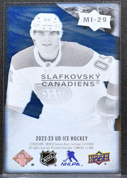 2022-23 Upper Deck Ice Mini Premieres Juraj Slafkovsky MI-29 Canadiens RC 1303