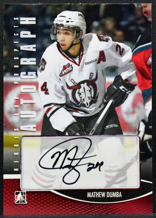 2013-14 In The Game Heroes and Prospects Autographs Mathew Dumba A-MD Auto 9712