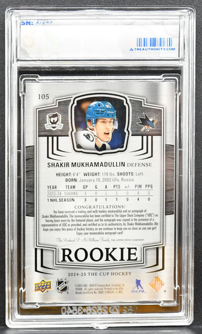2024-25 UD The Cup Base Set Rookie Auto Patch Mukhamadullin RC Auto Patch 5831