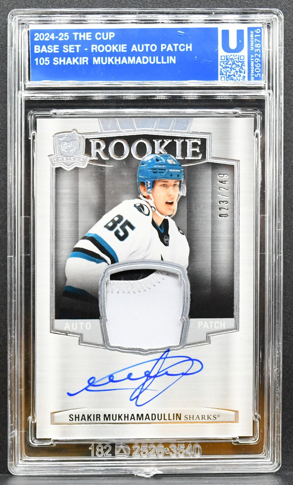 2024-25 UD The Cup Base Set Rookie Auto Patch Mukhamadullin RC Auto Patch 5831