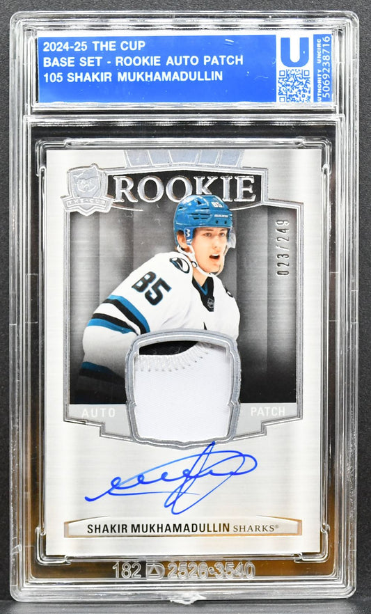 2024-25 UD The Cup Base Set Rookie Auto Patch Mukhamadullin RC Auto Patch 5831