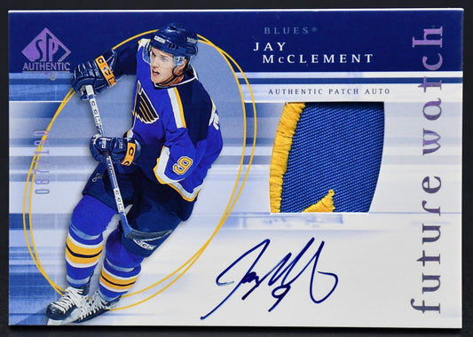 2005-06 SP Authentic Future Watch Patch Auto McClement 185 RC Auto 087/100 Patch